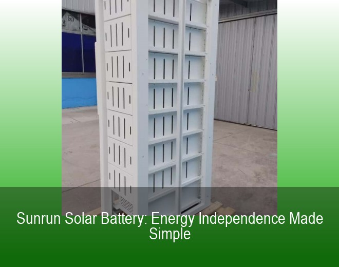Sunrun Solar Battery: Energy Independence Made Simple